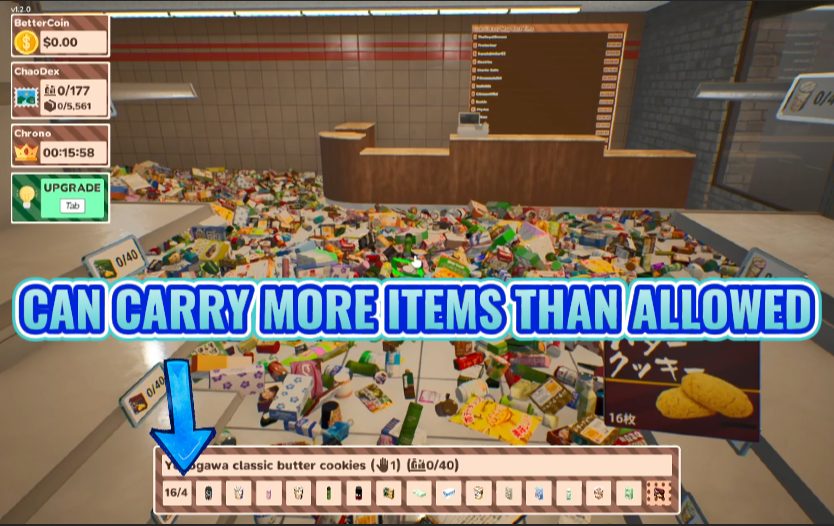 Bottomless Basket (Carry More Items)